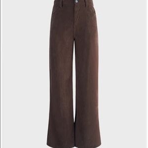 Wide leg corduroy pants